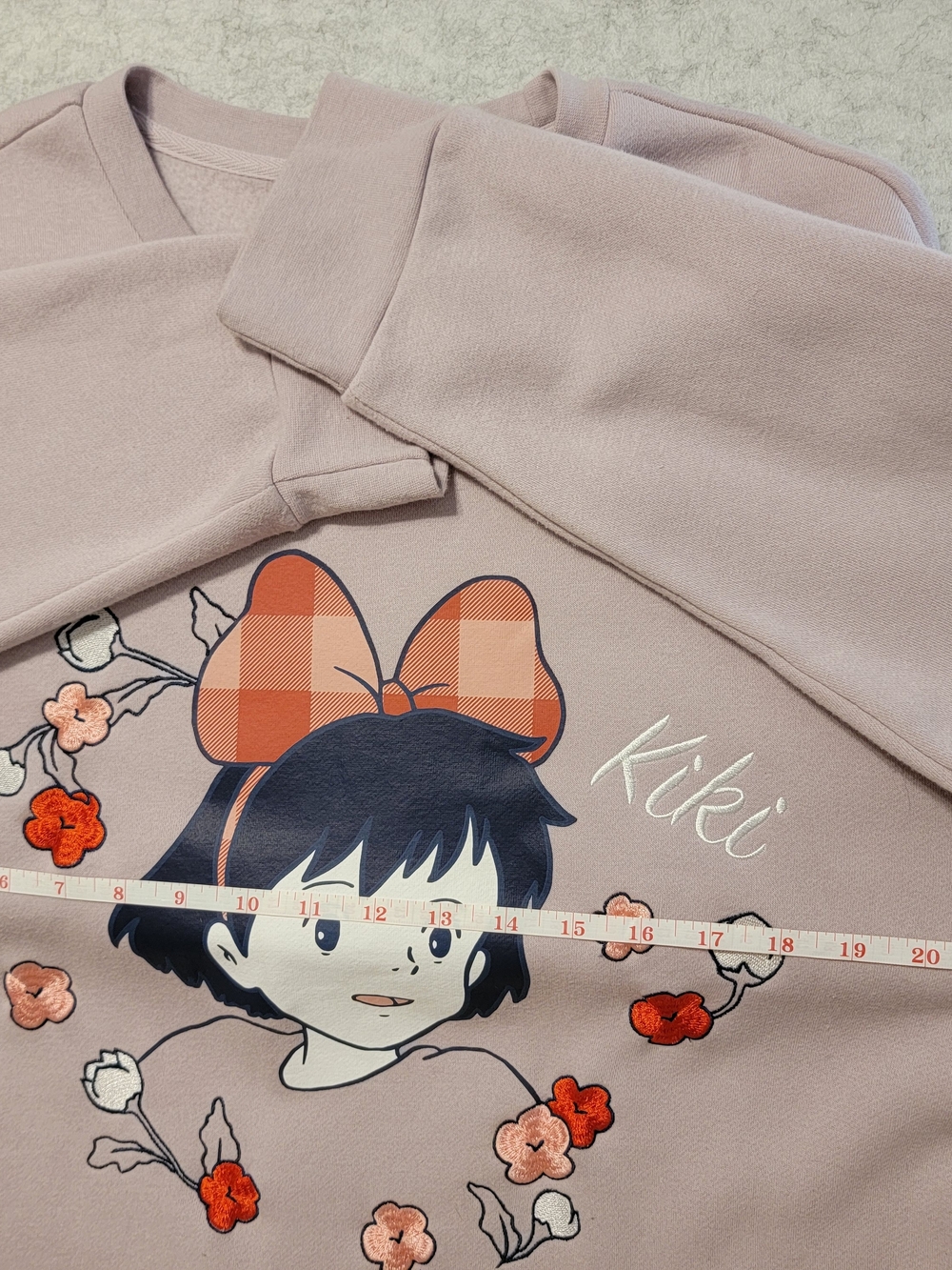 Her Universe Light Pink Kiki’s Delivery Service Sweatshirt Tag - Picture 9 of 15